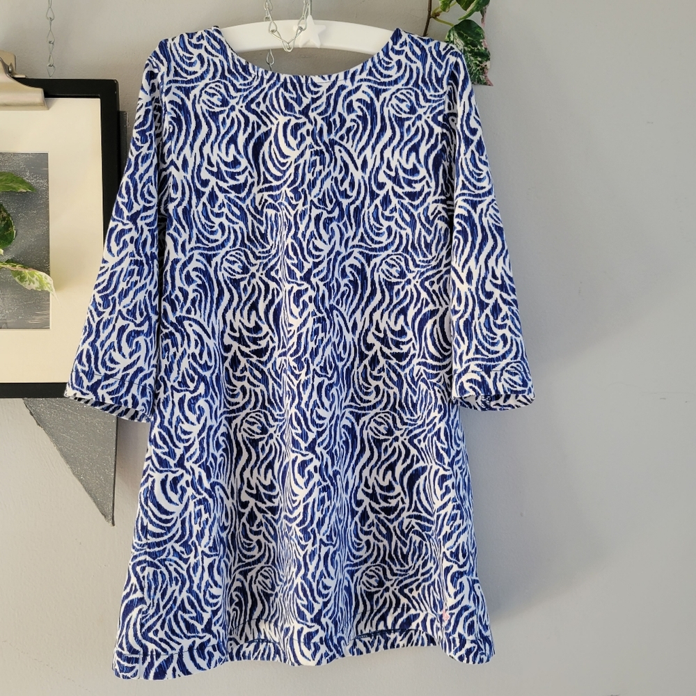 Vineyard Vines Girl's Tisbury 3/4 Sleeve Stretch Spring Summer Dress 4T‎